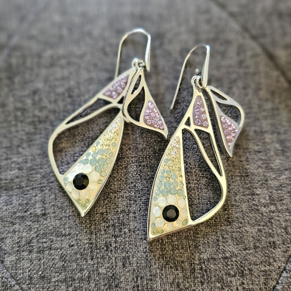 Swarovski fish earings - Picture 1 of 4